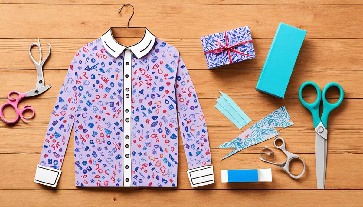 bahan-bahan untuk membuat kado berbentuk baju