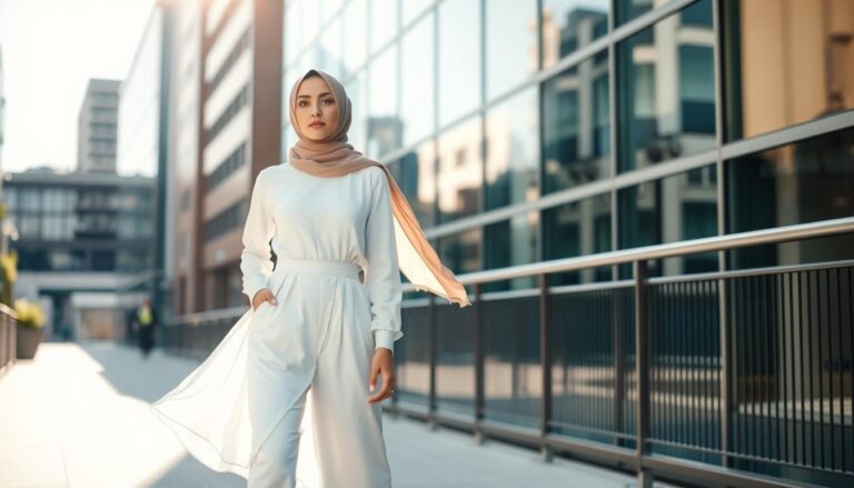 Perpaduan Baju Putih dengan Jilbab